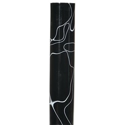 Carbatec Large Acrylic Pen Blank - Black / White Marble