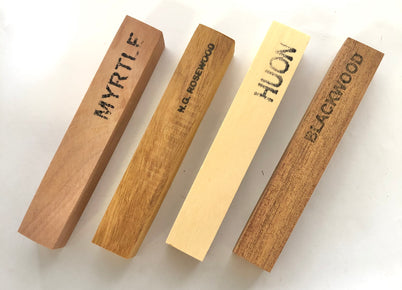 TG Creations TG Creations Assorted Timber Pen Blanks Pack of 4