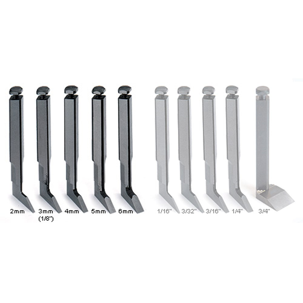 Veritas® Set of 5 Metric Blades to suit Router and Hinge Mortise Planes