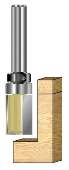 Arden Pattern Bit with Bearing - 12.7mm Diameter 9.5mm Cut Depth