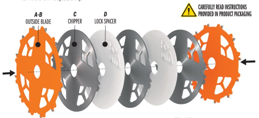 CMT Dado Pro with Lock Spacers