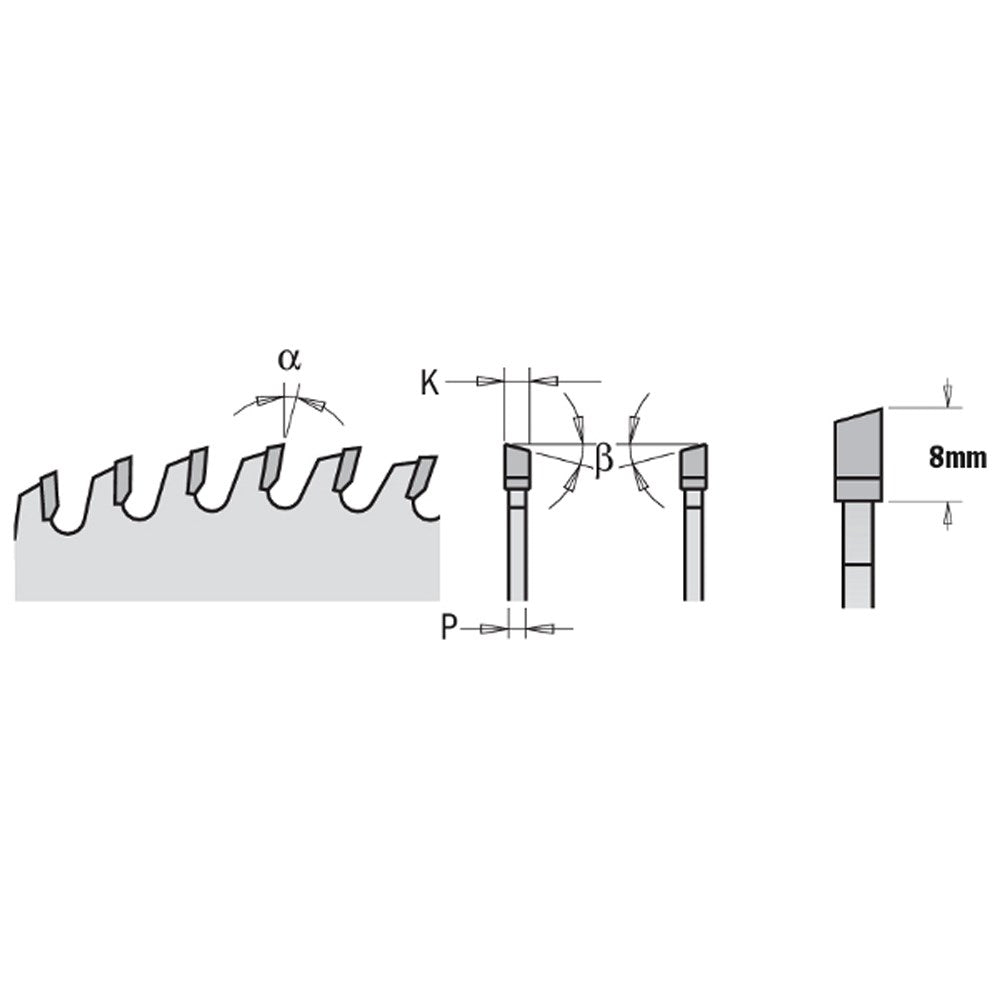 CMT Industrial Low Noise and Chrome Coated Blade - 250mm - 40 Tooth