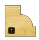 Arden Beading Bit with Bearing - 6.35mm Radius 1/4" Shank