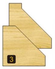 Arden Chamfer Bit with Bearing - 36.5mm Diameter45° Angle 1/2" Shank