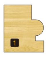 Arden Corner Beading Bit with Bearing - 3.2mm Radius 1/2" Shank