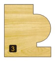 Arden Corner Beading Bit with Bearing - 6.35mm Radius 1/2" Shank