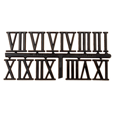 Carbatec Clock Number Set - Roman - Black 32mm (1-1/4")