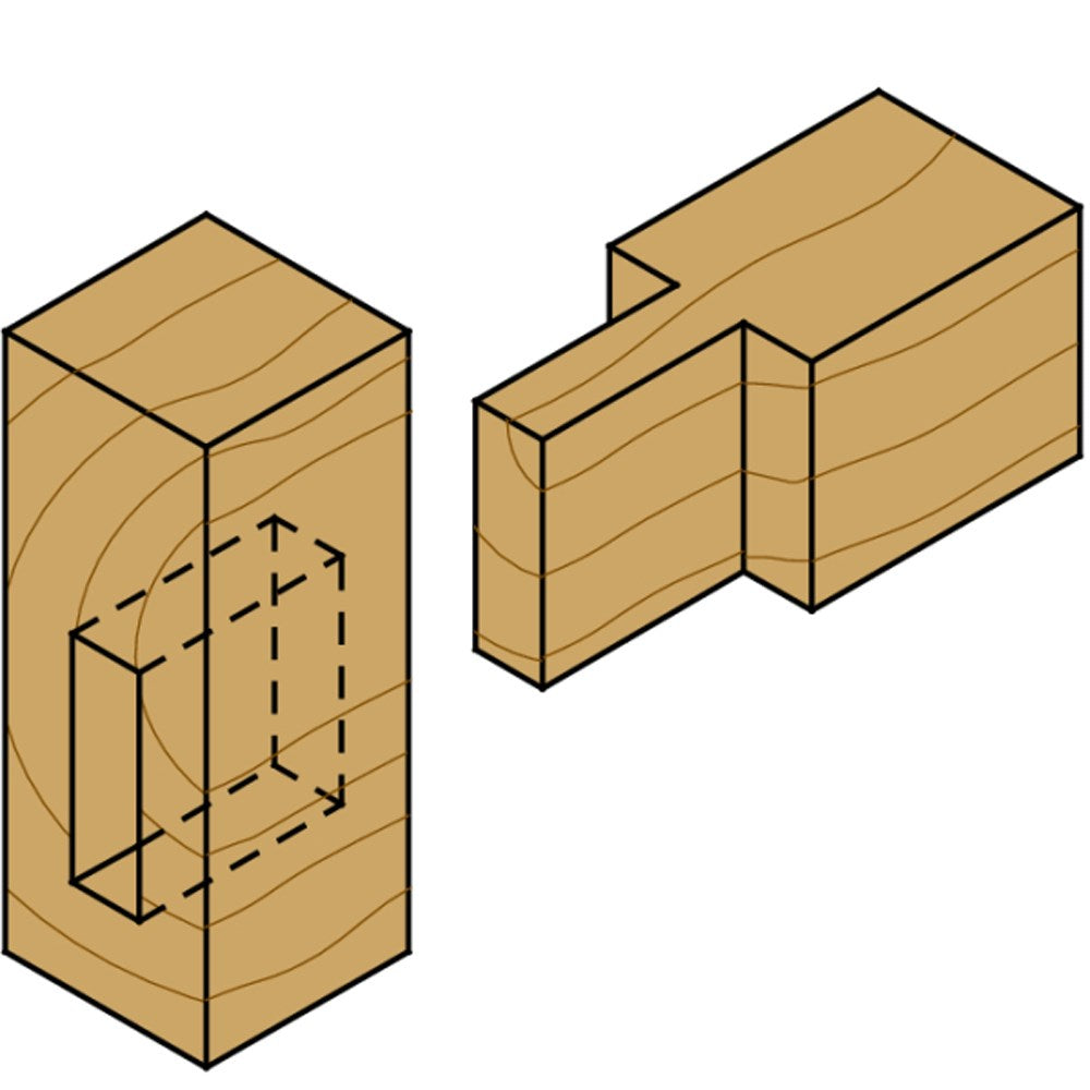 CMT Straight Router Bit - Short Series - 6.35mm Diameter 1/2" Shank