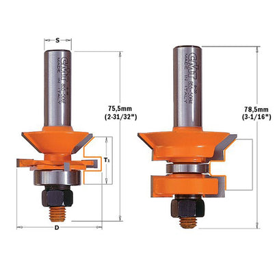 CMT V-Tongue & Groove Set 1/2"S