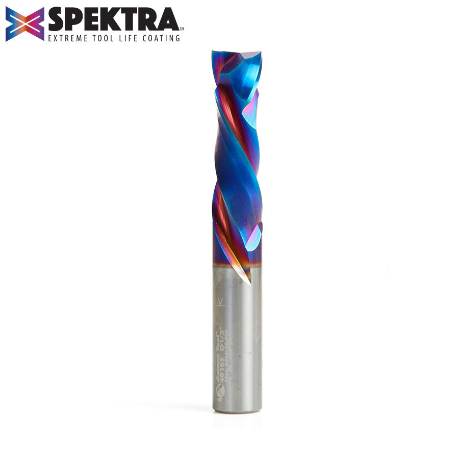 Amana Tool 46179-K CNC SC Spektra Extreme Tool Life Coated Compression Spiral 3/8 D x 1-5/8 CH x 3/8 SHK x 3-1/2 Inch Long 2 Flute Router Bit