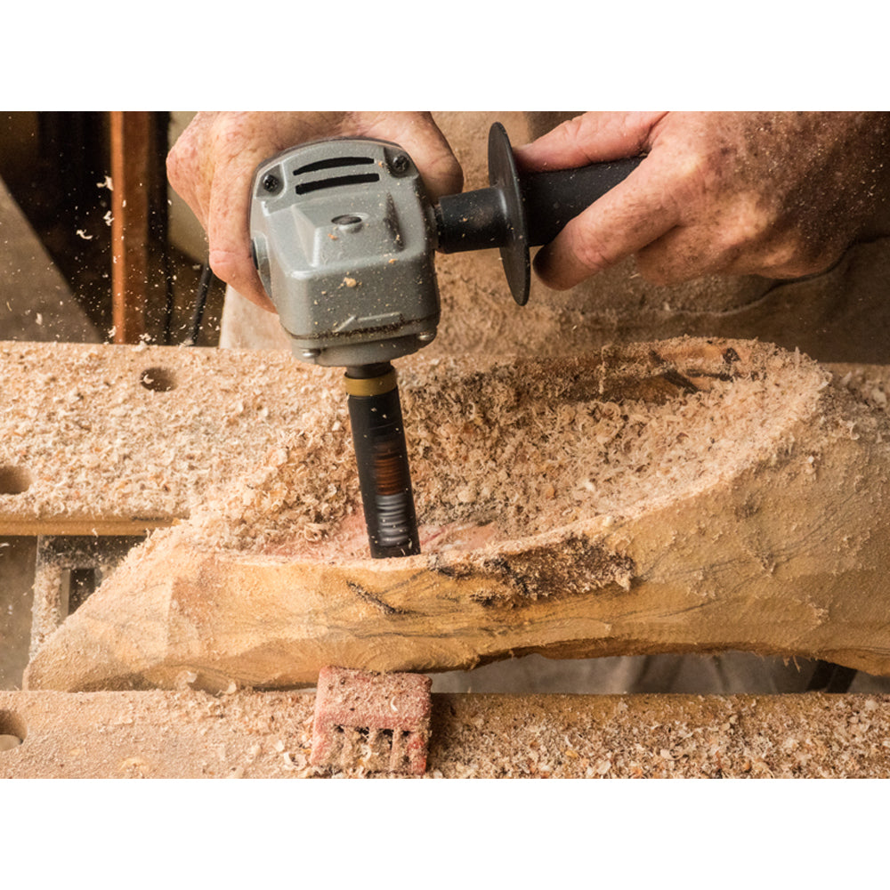 Arbortech TURBOShaft Freehand carving tool attachment.
