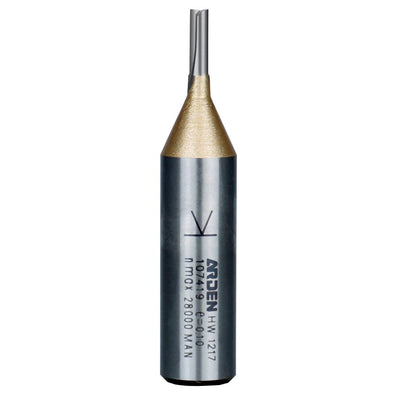 Arden Solid Carbide Insert Straight Cutter - 3.2mm Diameter 9.5mm Cut Depth