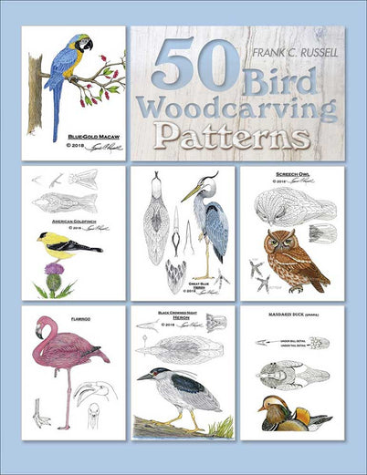 Book - 50 Bird Woodcarving Patterns