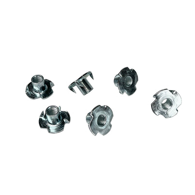 Carbatec T Nuts - 1/4" Internal Thread - Pk6