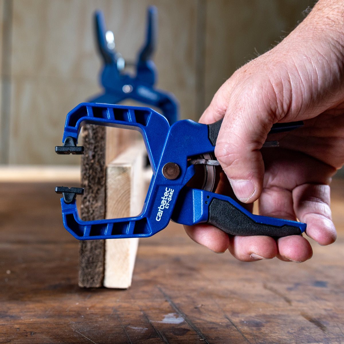 Carbatec 2 Pack Quick Action Ratchet Hand Clamp