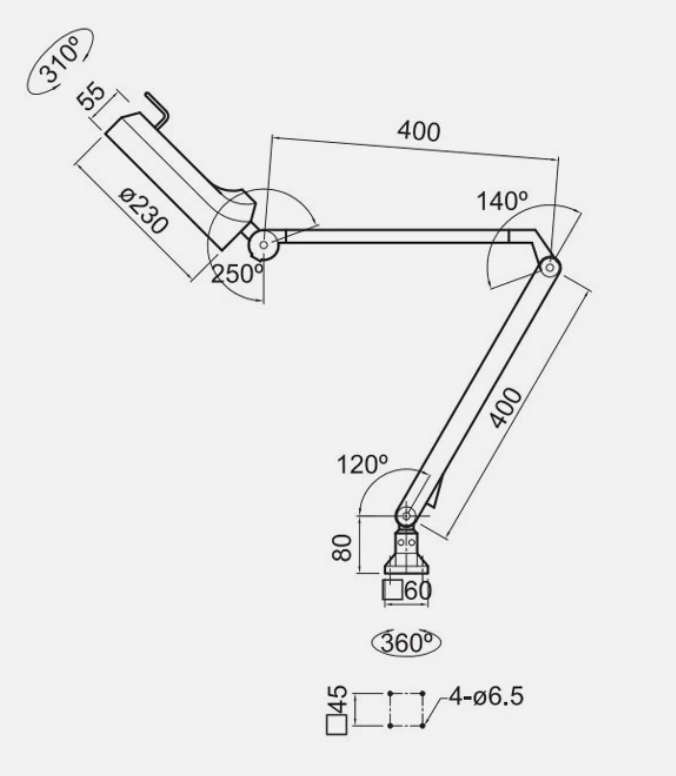 Carbatec Workshop LED Magnifying Lamp