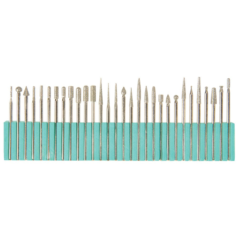 Carbatec 30 Piece Diamond Burr Set