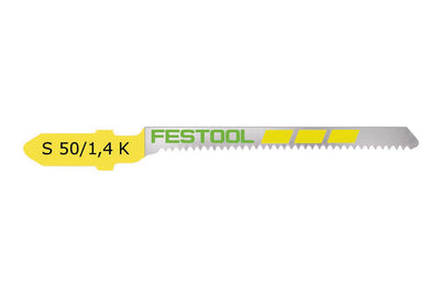 Festool Curved Cut Jigsaw Blade S 75mm x 1.4mm K - 5 Pack