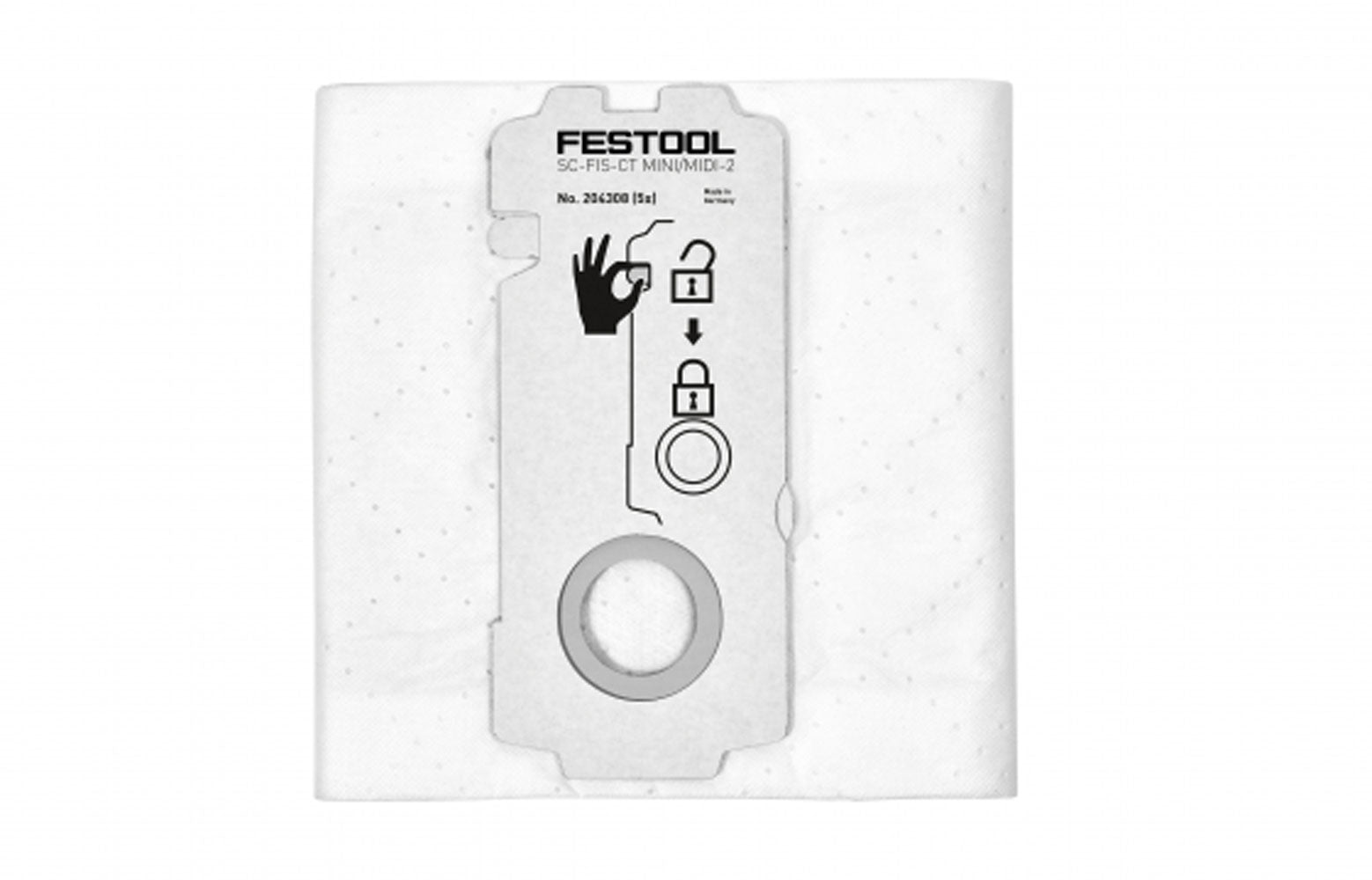 PakTrade 10 Premium Sacchetti Per Aspirapolvere Festool CT Mini, CT