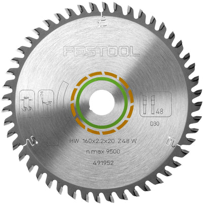 Festool Fine Tooth Saw Blade 160mm x 2.2mm x 20mm 48 Tooth