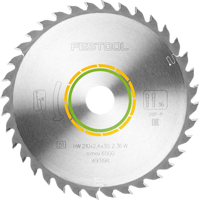 Festool Saw Blade - 210mm 36 tooth