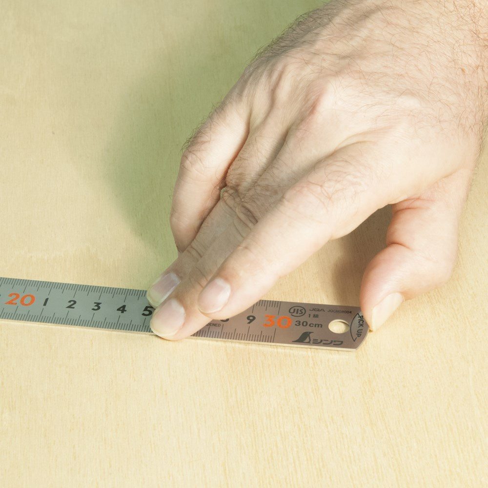 Shinwa Ruler Pick Up Scale Silver - 30cm