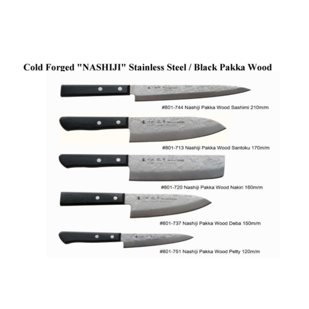 Topman Nashiji Japanese Nakiri Knife - 160mm