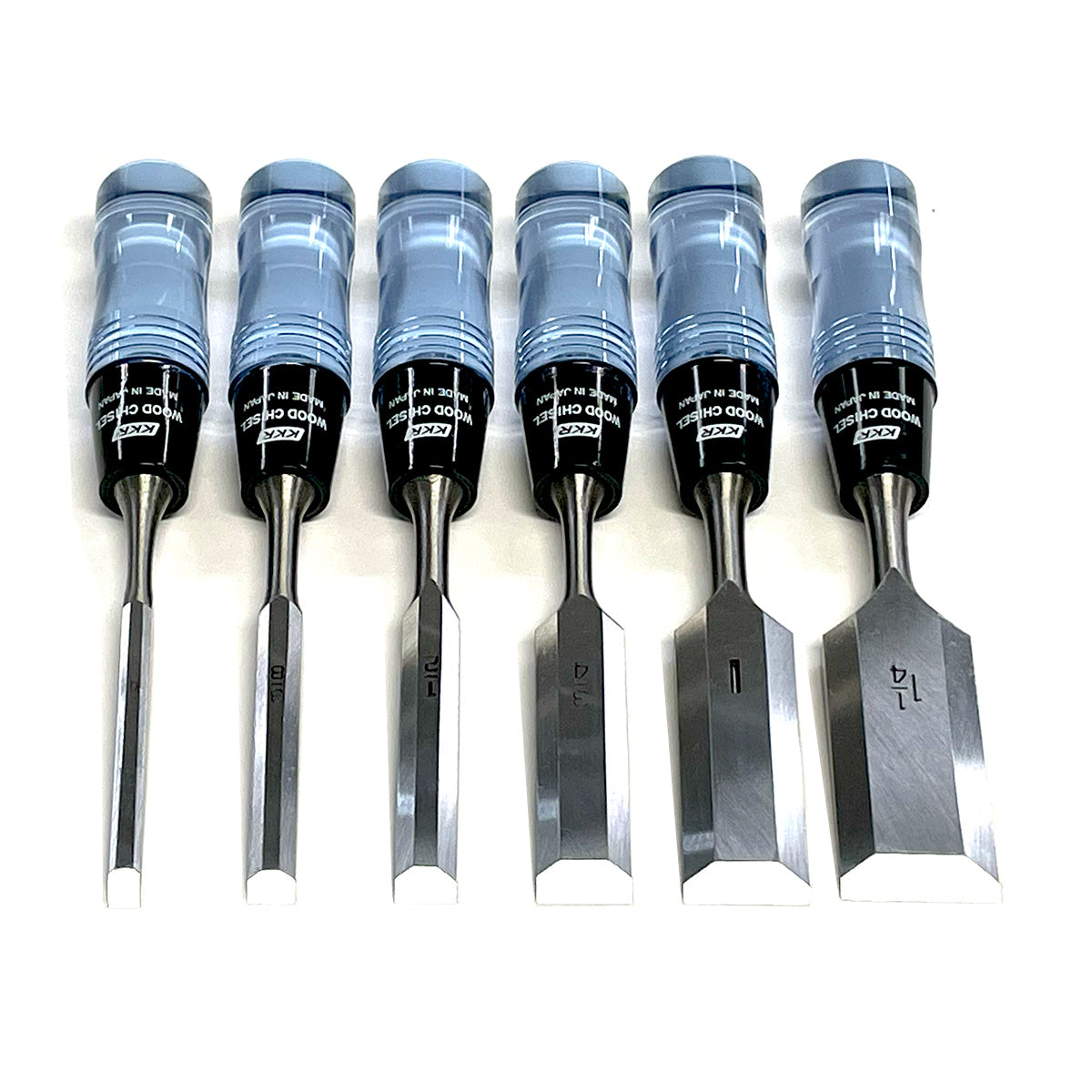 Maruyoshi Japanese Butt Chisel 6pce Set Carbon Vanadium