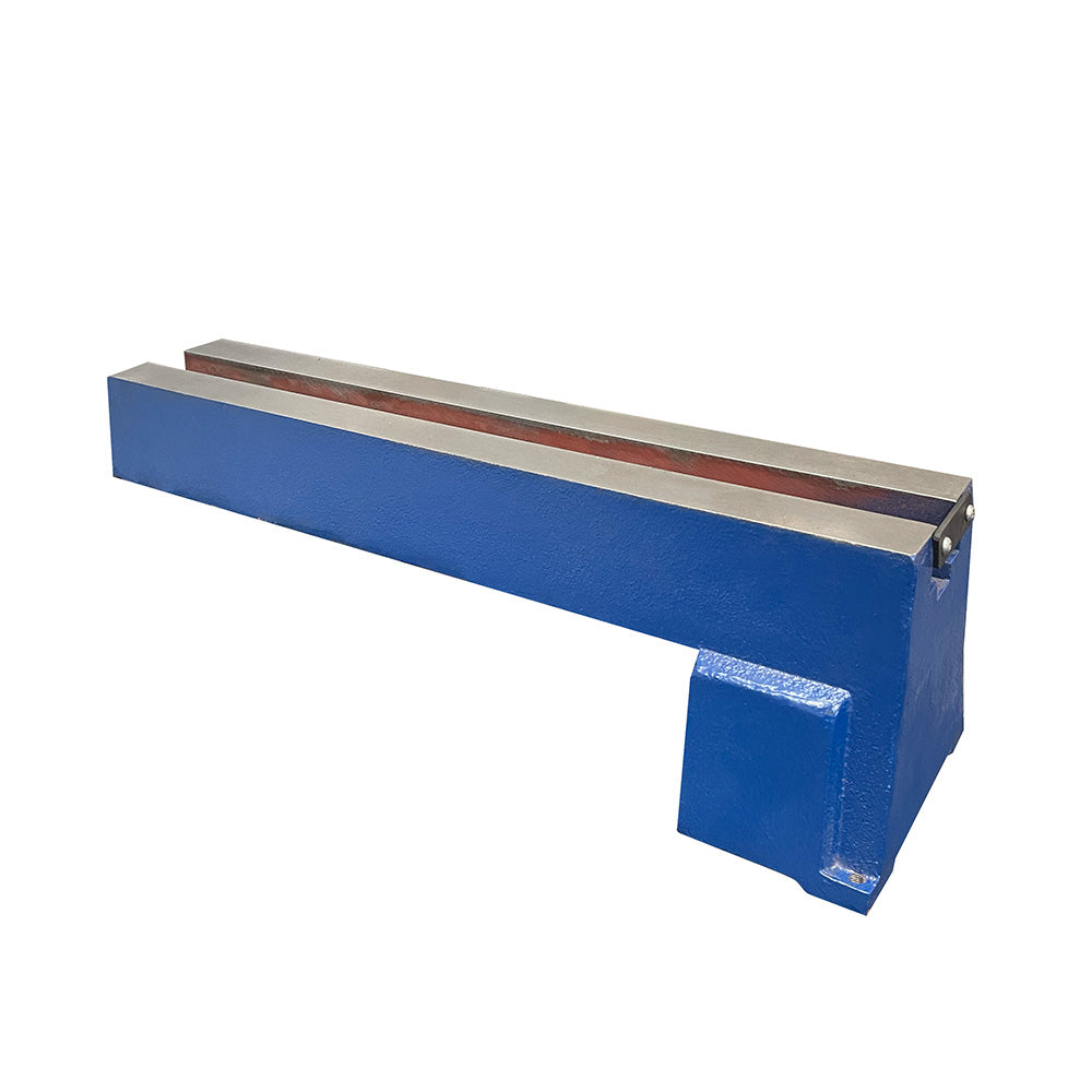 A blue Carbatec Mini Lathe Extension Bed designed to suit WL-B440H model. The item is primarily blue with metallic components visible on the surface.