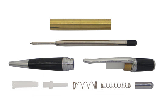 Carbatec Chrome Sierra Click Pen Kits