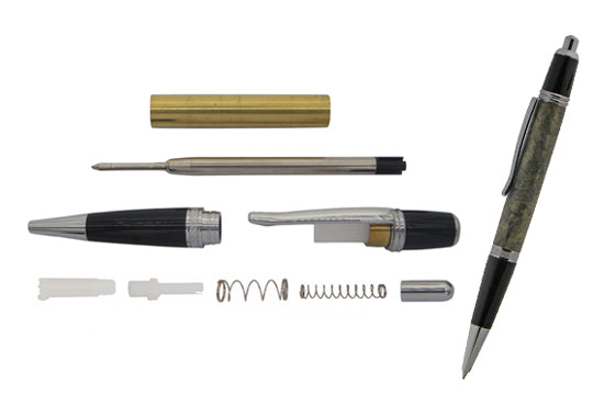 Carbatec Chrome Sierra Click Pen Kits