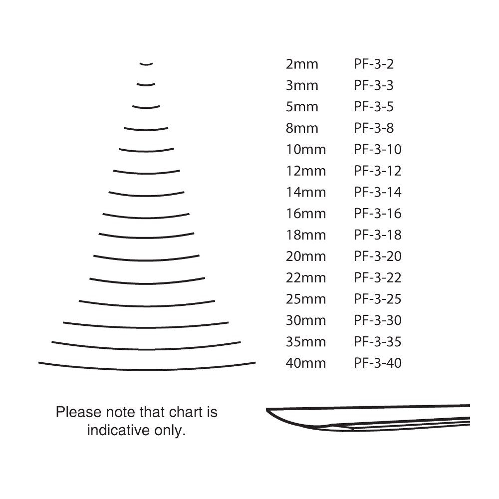 Pfeil Straight Shallow Chisel - 8mm - #3
