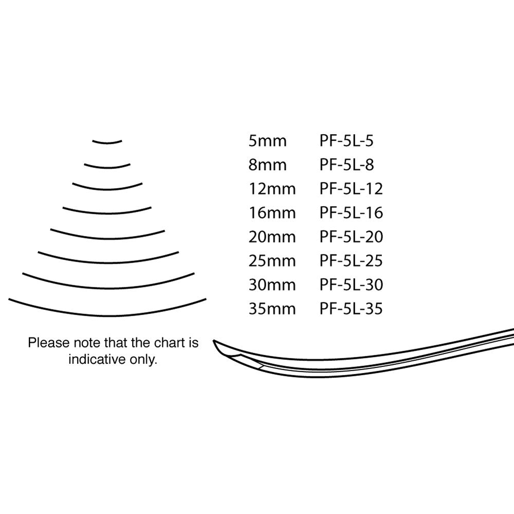 Pfeil Long Bent Chisel - 8mm - #5L
