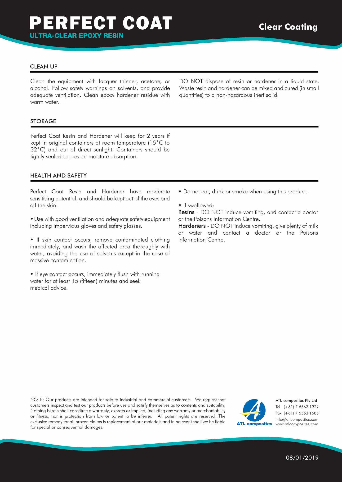 Perfect Coat 2 part Resin and Hardener - 1 litre Kit