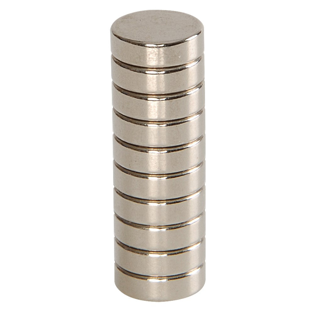 Carbatec Rare Earth Magnets - 10mm x 3mm - Pk 10