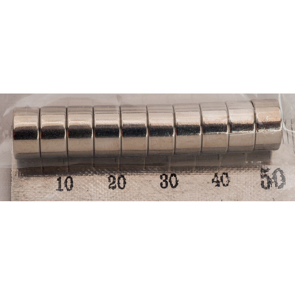 Carbatec Rare Earth Magnets - 10mm x 5mm - Pk 10