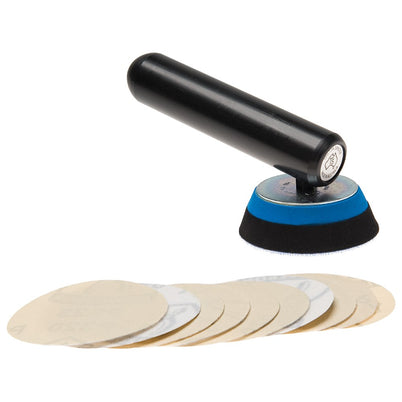 Skilton Sander - 75mm Bowl Sanding Pad & Handle Set
