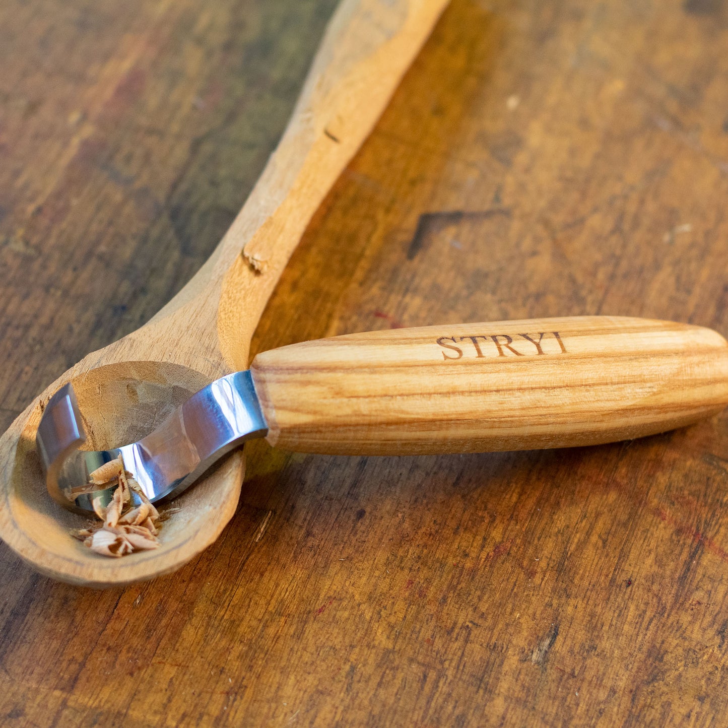 Stryi Spoon Carving Knife - 30mm Left Hand