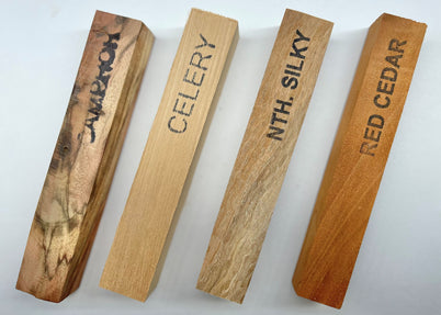 TG Creations TG Creations Assorted Timber Pen Blanks Pack of 4