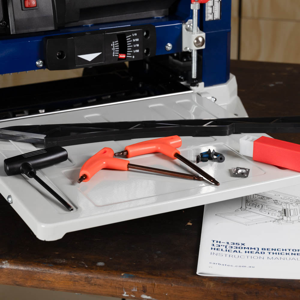 Carbatec 330mm Helical Head Benchtop Thicknesser