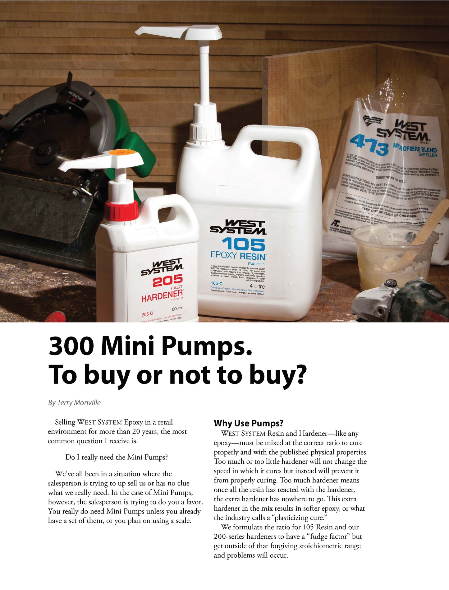 WEST SYSTEM 4.8ltr Pump Set