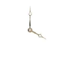 Carbatec Clock Hands - Hour & Minute - Gold - 74mm