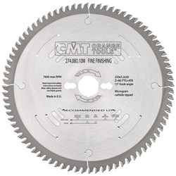 CMT Xtreme Fine Finishing Blade - 250mm - 80 Tooth