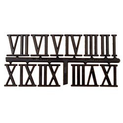 Carbatec Clock Number Set - Roman - Black 32mm (1-1/4")