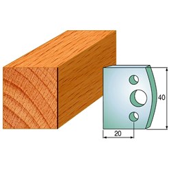 CMT Spindle Moulder Profile Knives - 40mm - Profile #0