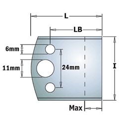 CMT Spindle Moulder Profile Knives - 40mm - Blank