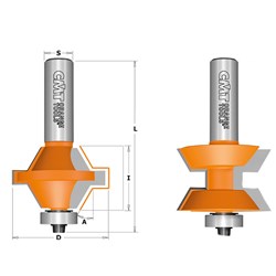 CMT Edge Banding Bit Set 1/2"S