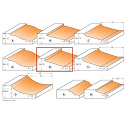 CMT Raised Panel Bit ANGLE 2 CNR - 89mm Diameter