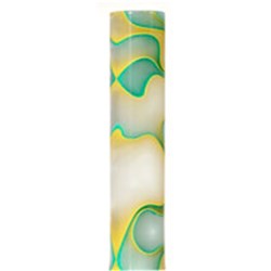 Carbatec Acrylic Pen Blank - Green / Gold / Pearl Marble