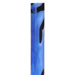 Carbatec Acrylic Pen Blank - Blue / Black Swirl